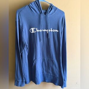Champion Men's Classic Blue Hoodie